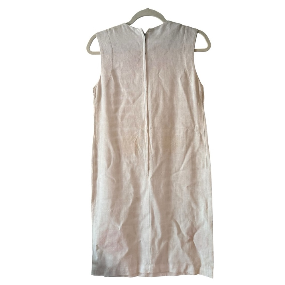 Vintage 1960s Beaded Floral Shift Dress – Size Apx  XS/S - Picture 5 of 8